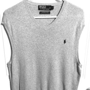 Ralph Lauren Pima V-Neck Sweater Vest